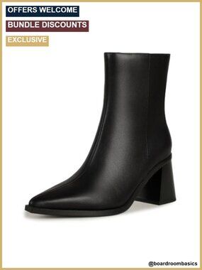 Women's Ankle Boots Chunky Block Low Heel Booties